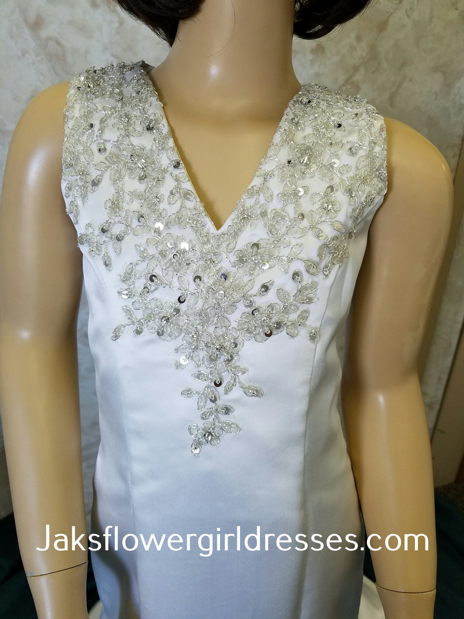 beaded neckline